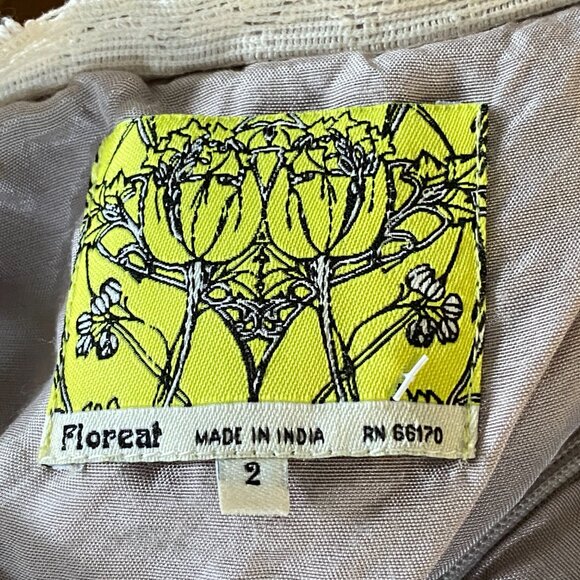 Anthropologie Floreat Embroidered Polka Dot A-Line Dress - Picture 7 of 8